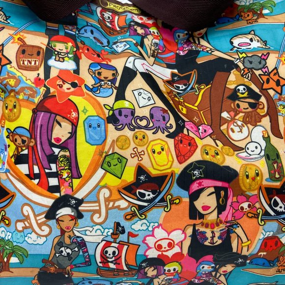 ProSport Tokidoki like Print Tote bag Large - Picture 2 of 16